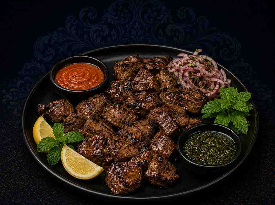Grilled Lamb Liver Kebab