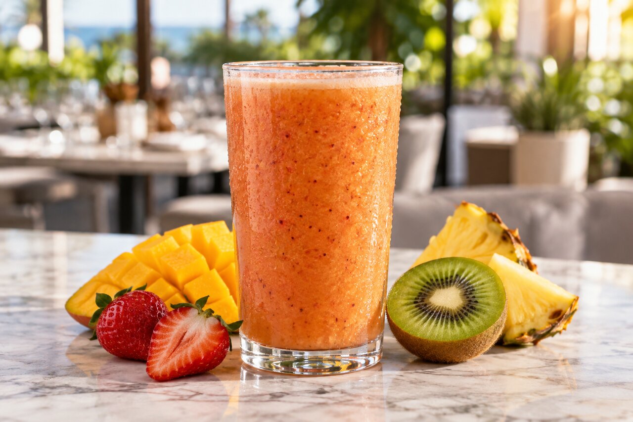 Four mixed fruit juice
