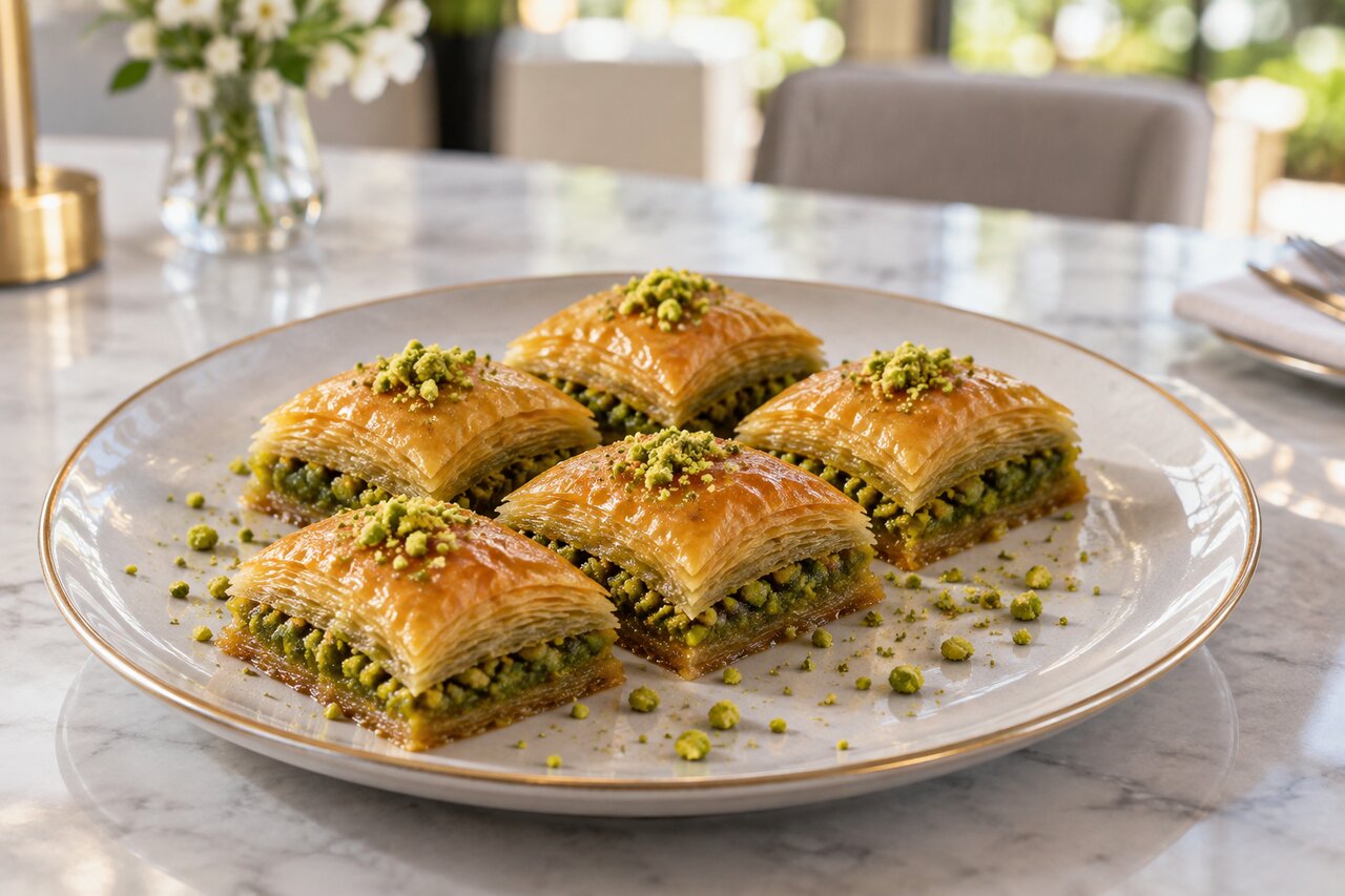 Pistachio baklava (6 pcs)