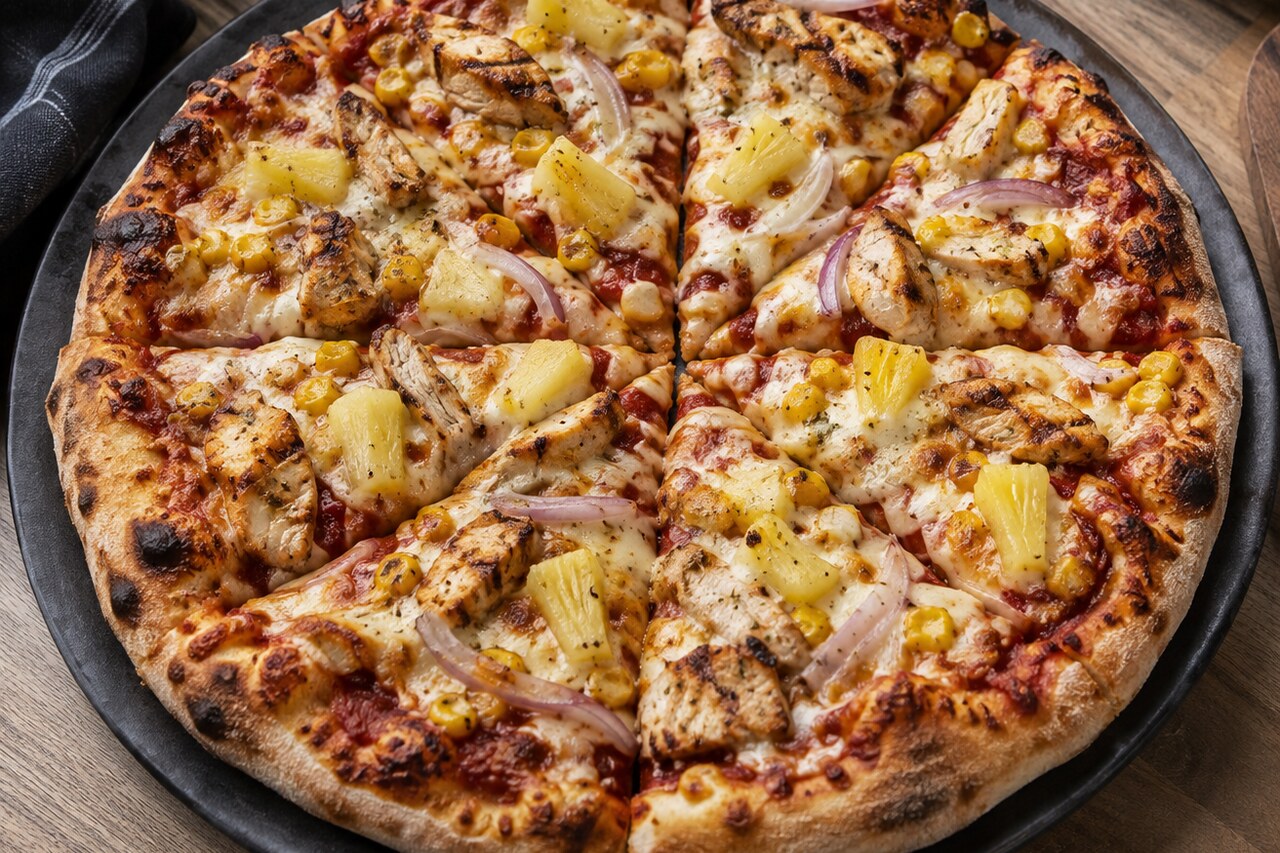 Hawaiian grill pizza