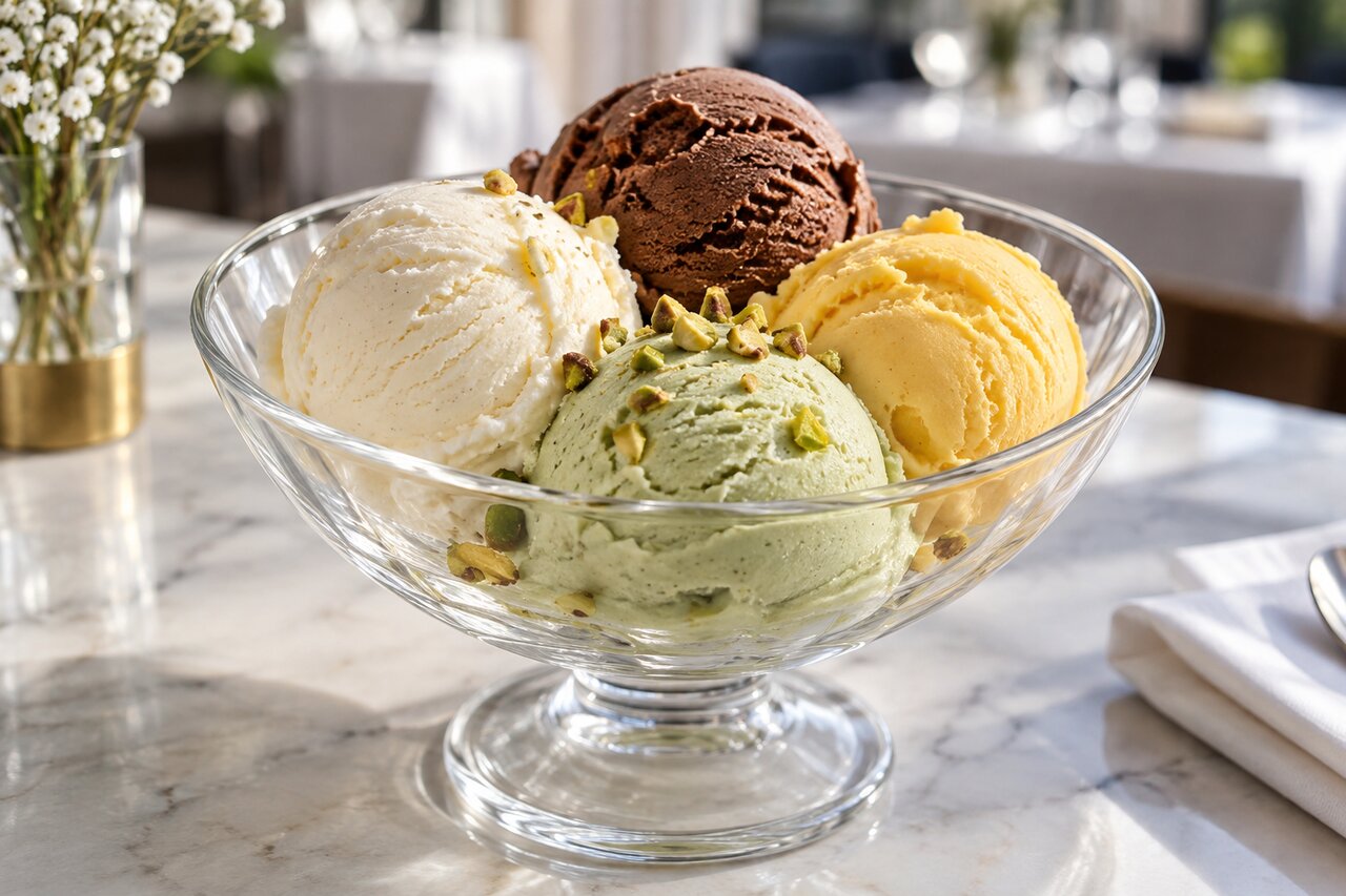 Mixed ice cream