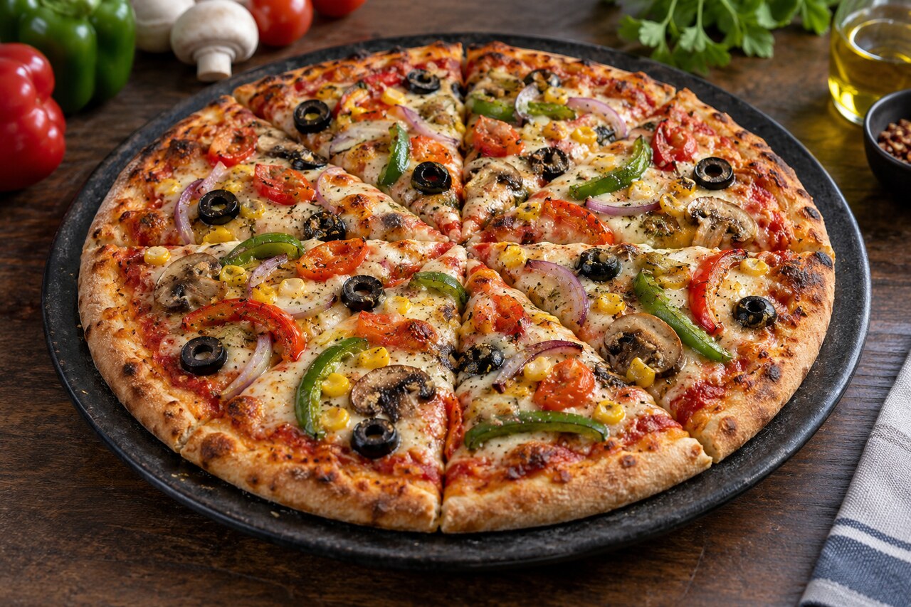 Vegetable pizza