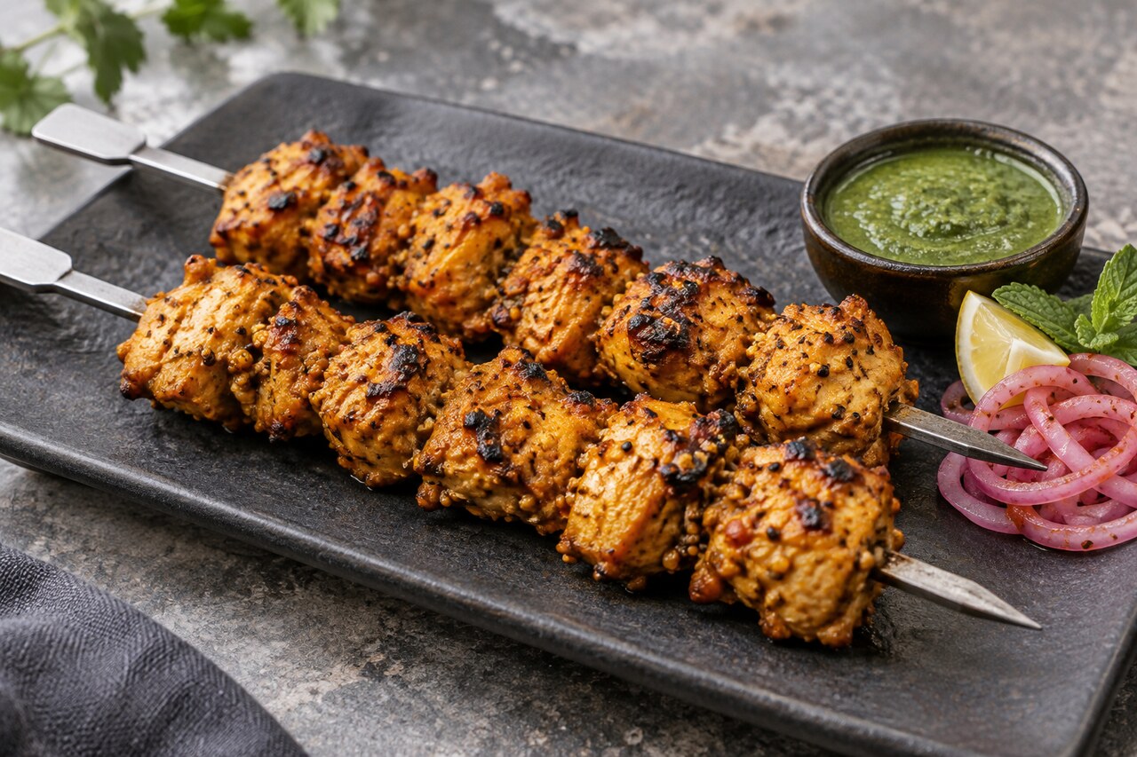 Achari chicken boti