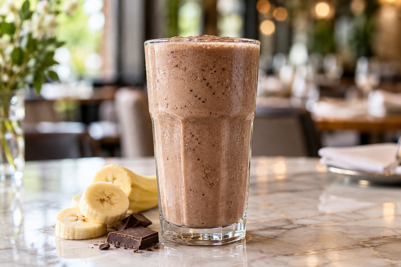 Banana + chocolate juice