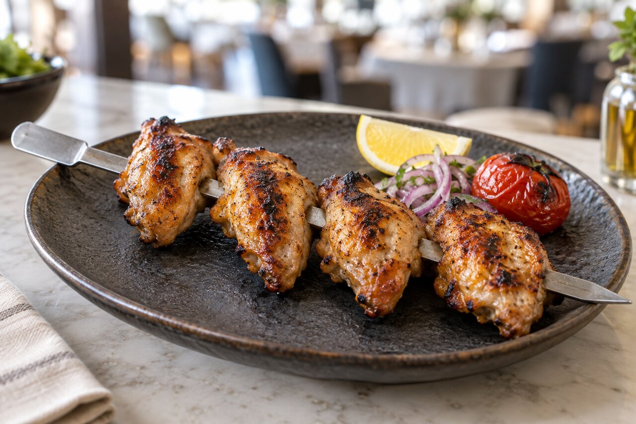 Wings kabab skewer