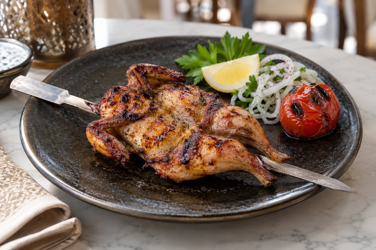 Quill kabab skewer