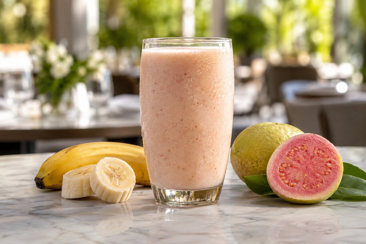 Banana + guava juice