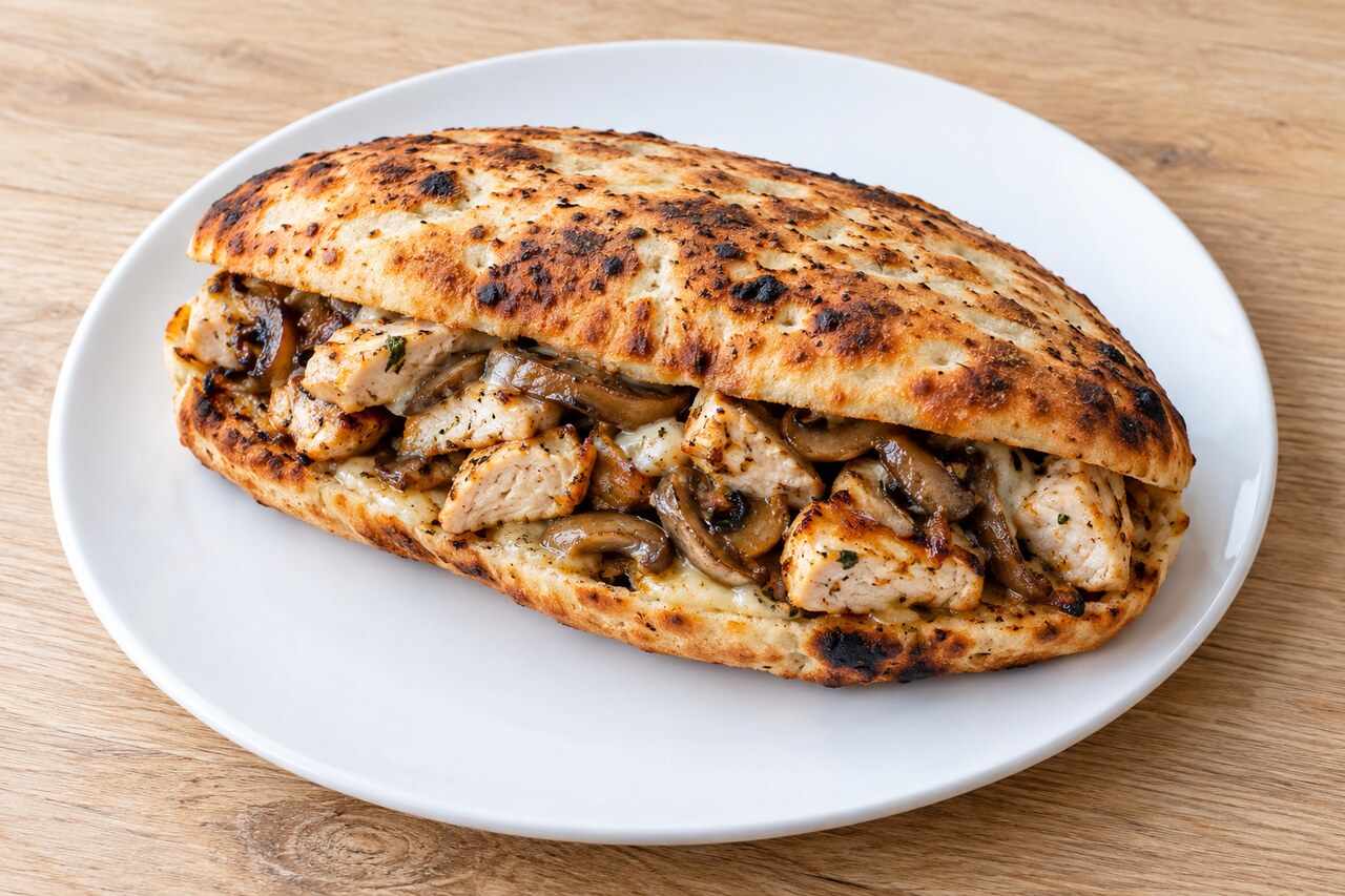 Tandoori Chicken & Mushroom Sandwich