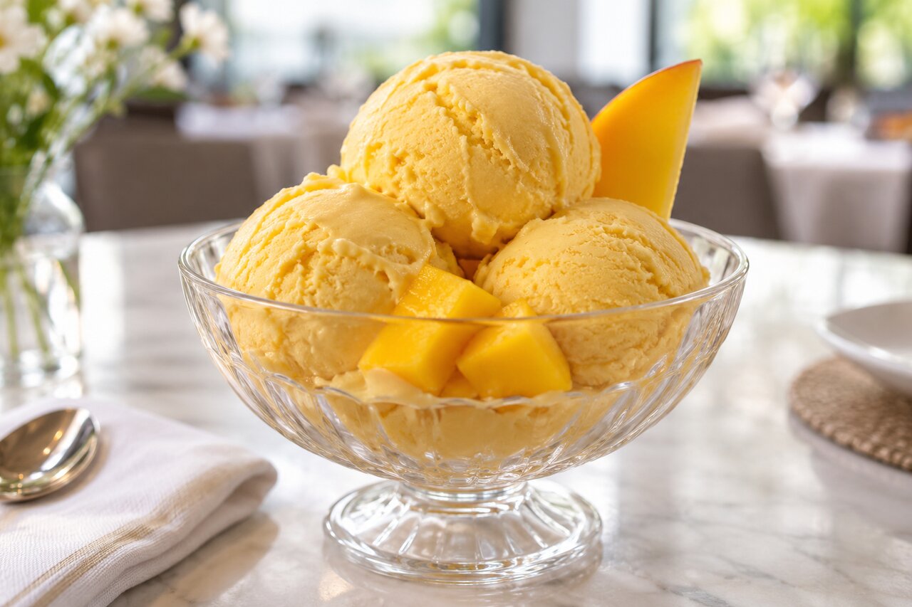 Mango ice cream