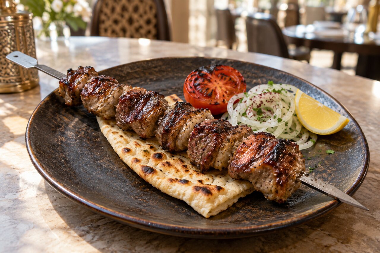 Chopan kabab skewer