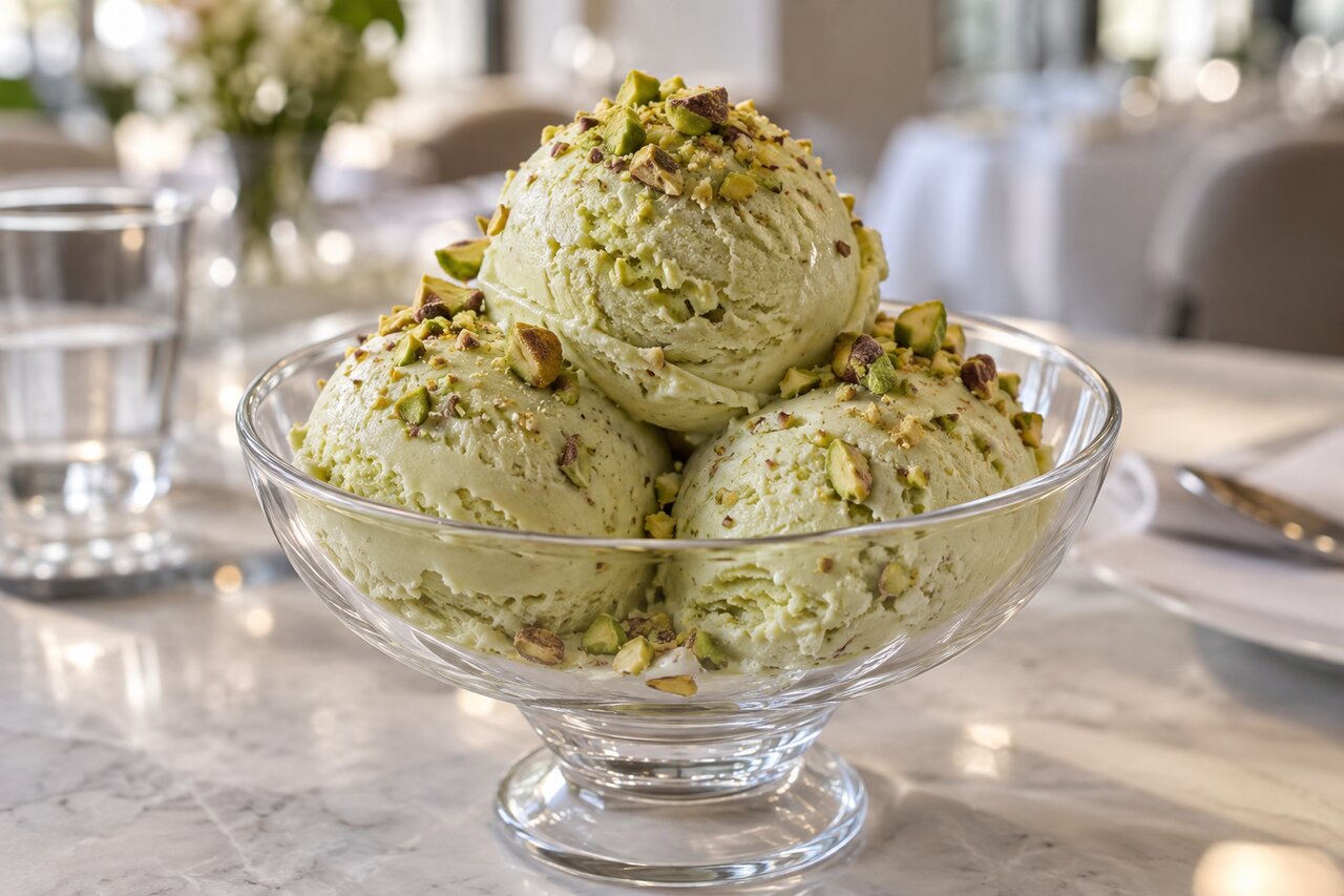 Pistachio ice cream