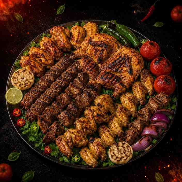 Family Mix Kebab Platter