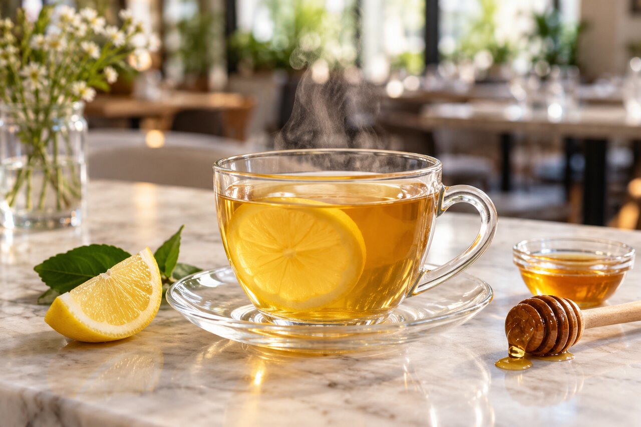 Lemon honey tea